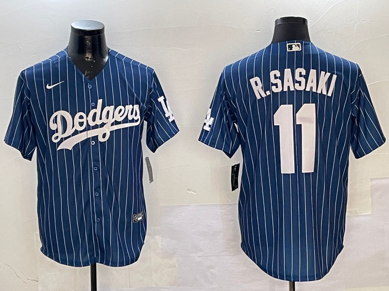 Men Los Angeles Dodgers #11 R Sasaki blue 2025 MLB nike jersey->los angeles dodgers->MLB Jersey
